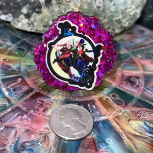 Hocus pocus in purple style 2 resin phone grip 3M adhesive handmade by me